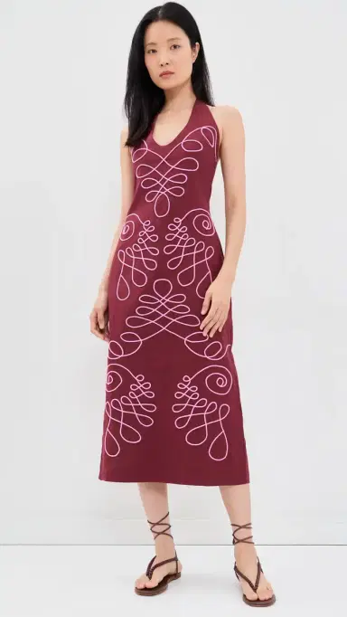 The Wolf Gang Lera Midi Dress agenta | Thumbnail 2