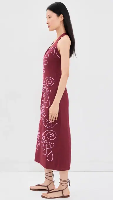 The Wolf Gang Lera Midi Dress agenta | Thumbnail 4