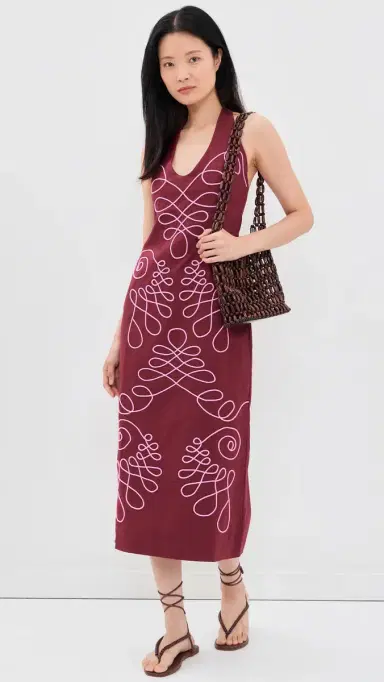 The Wolf Gang Lera Midi Dress agenta | Thumbnail 5