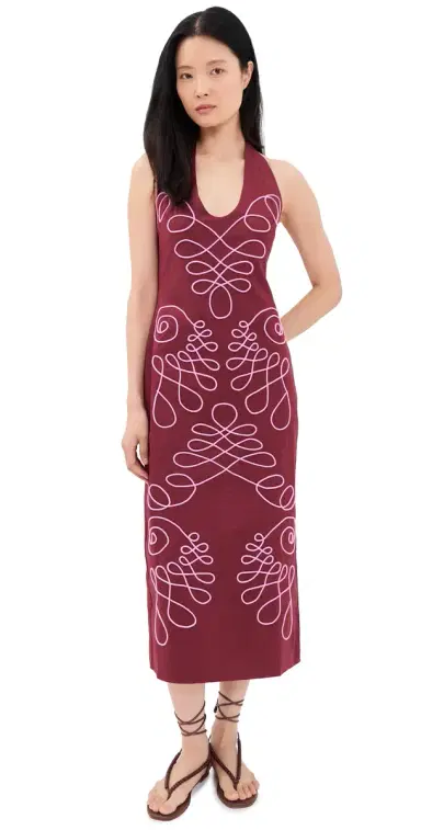 The Wolf Gang Lera Midi Dress agenta | Thumbnail 1