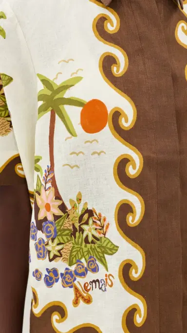 ALÉMAIS Island Cove Linen Shirt Cream 6 | Thumbnail 6 ALÉMAIS Island Cove Linen Shirt Cream 6 | Thumbnail 6