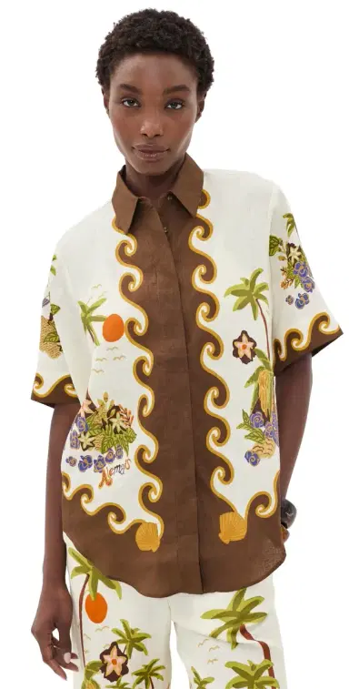 ALÉMAIS Island Cove Linen Shirt Cream 6 | Thumbnail 1 ALÉMAIS Island Cove Linen Shirt Cream 6 | Thumbnail 1