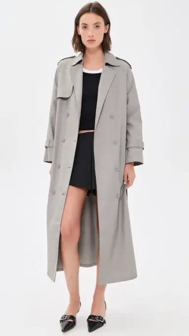 LIONESS Penny Trench Coat Ash S | Thumbnail 2