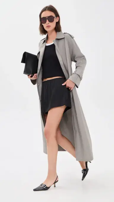 LIONESS Penny Trench Coat Ash S | Thumbnail 5