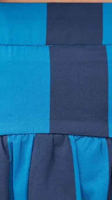 English Factory Striped Midi Skirt Cornflower/Navy Blue | Thumbnail 6