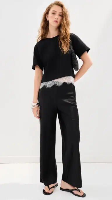 LE BOP Lace Hazel Cropped Tee | Thumbnail 6