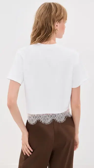 LE BOP Lace Hazel Cropped Tee | Thumbnail 3