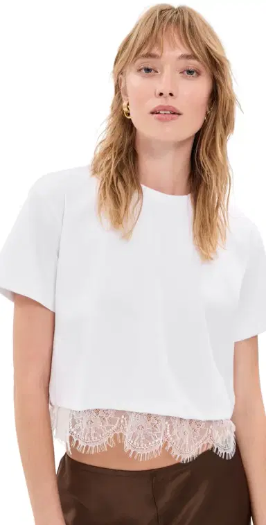 LE BOP Lace Hazel Cropped Tee | Thumbnail 1
