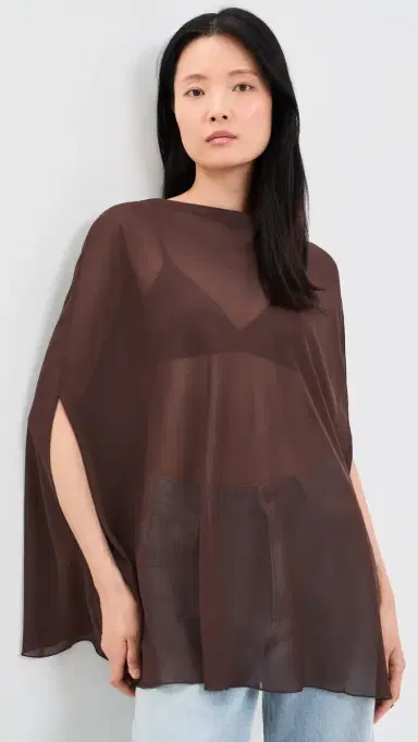 LIONESS Aura Poncho Chocolate | Thumbnail 3