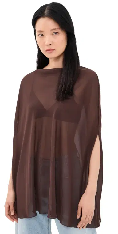 LIONESS Aura Poncho Chocolate | Thumbnail 1