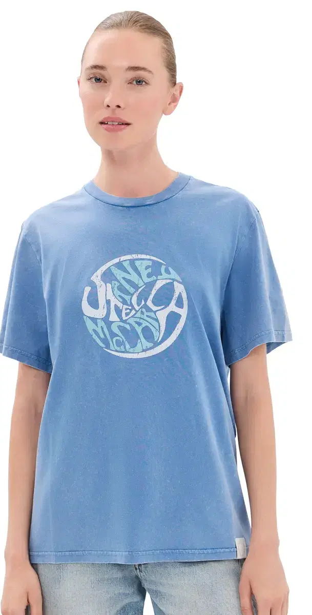 Stella McCartney Abbey Road Boyfriend T-Shirt Washed ight Blue