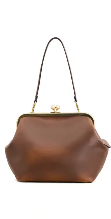 Coach Loved Leather Kiss-Lock Frame Bag 27 | Thumbnail 1 Coach Loved Leather Kiss-Lock Frame Bag 27 | Thumbnail 1