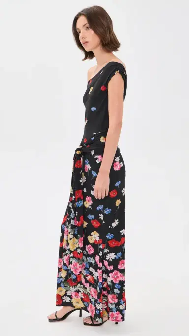Show Me Your Mumu Winona Wrap Maxi Dress Falling Floral | Thumbnail 4