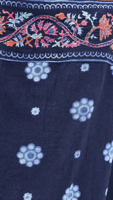 Free People Bali Take e with You Mini Dress Indigo | Thumbnail 6