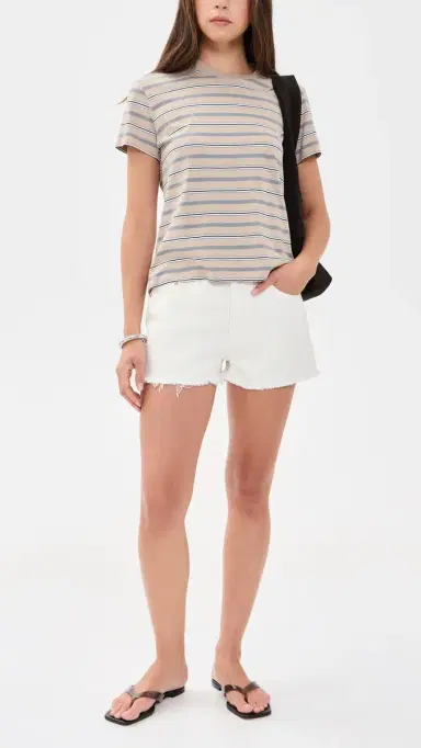 PARKE Cut Off Shorts White | Thumbnail 5 PARKE Cut Off Shorts White | Thumbnail 5