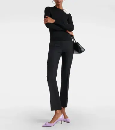 Valentino Crêpe Couture mid-rise straight pants | Thumbnail 3