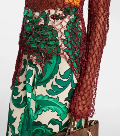 Etro Open-knit sweater and printed crop top set | Thumbnail 5