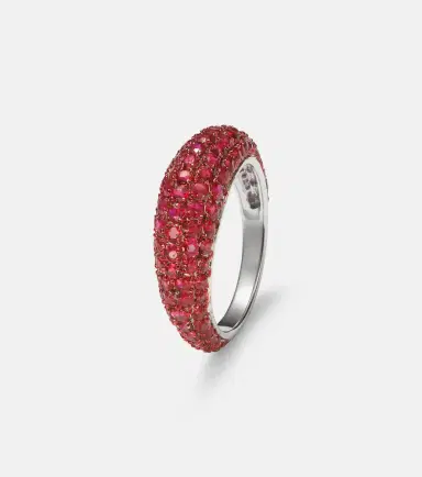 Kamyen Disco 18kt white gold ring with rubies | Thumbnail 2
