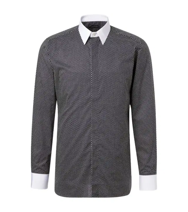 Tom Ford Polka-dot cotton poplin shirt