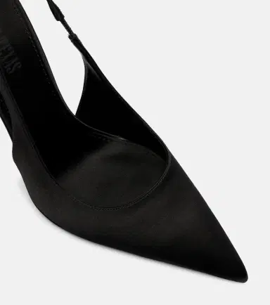 Paris Texas Lidia 105 satin slingback pumps | Thumbnail 2
