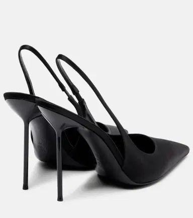 Paris Texas Lidia 105 satin slingback pumps | Thumbnail 3