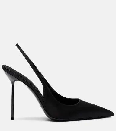 Paris Texas Lidia 105 satin slingback pumps | Thumbnail 4