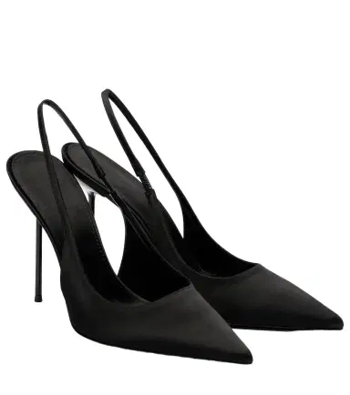 Paris Texas Lidia 105 satin slingback pumps | Thumbnail 1