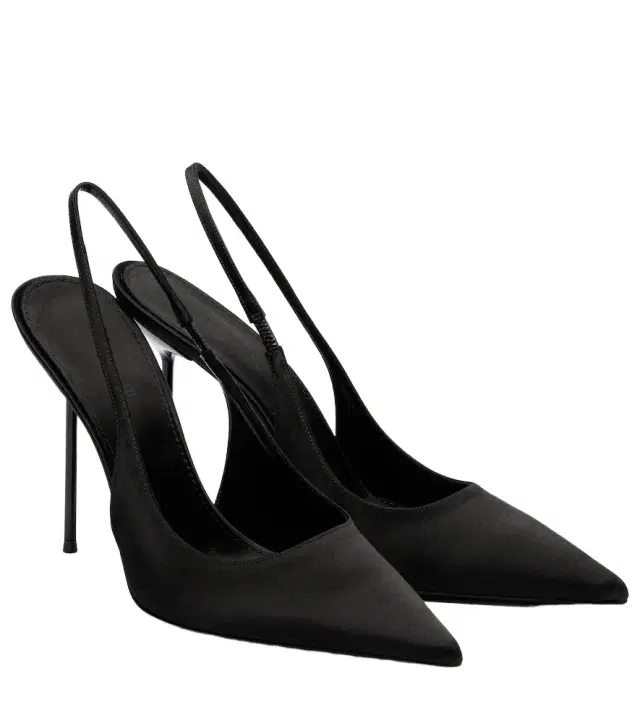 Paris Texas Lidia 105 satin slingback pumps