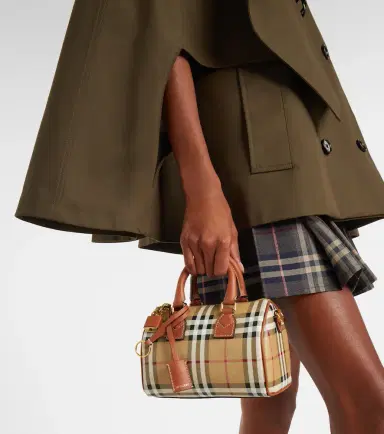 Burberry Check Mini tote bag | Thumbnail 5 Burberry Check Mini tote bag | Thumbnail 5