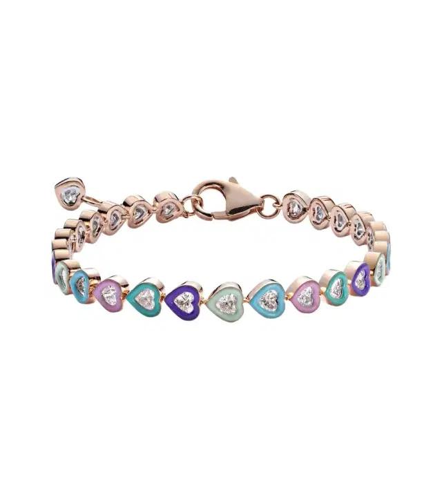 Kamyen Candy Crush 18kt rose gold bracelet with diamonds