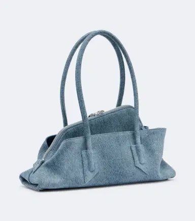 The Attico La Passeggiata Small denim shoulder bag | Thumbnail 3 The Attico La Passeggiata Small denim shoulder bag | Thumbnail 3