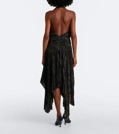 Proenza Schouler Paulina draped floral georgette midi dress | Thumbnail 2
