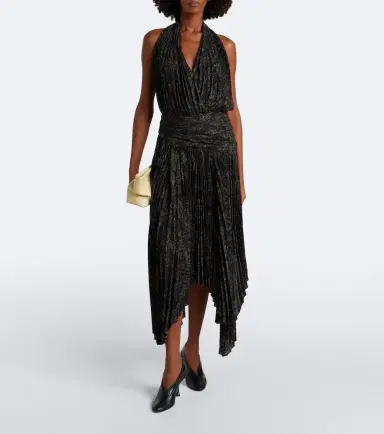 Proenza Schouler Paulina draped floral georgette midi dress | Thumbnail 4
