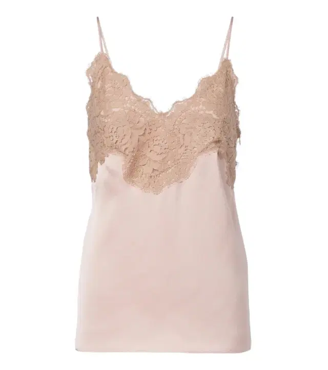 Valentino Lace-trimmed cady camisole