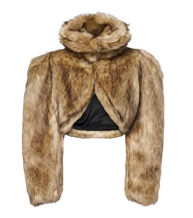 David Koma Cropped turtleneck jacket