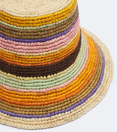 Zimmermann Raffia striped bucket hat | Thumbnail 2