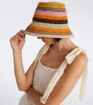 Zimmermann Raffia striped bucket hat | Thumbnail 5