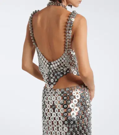 Rabanne Chainmail embellished top | Thumbnail 2