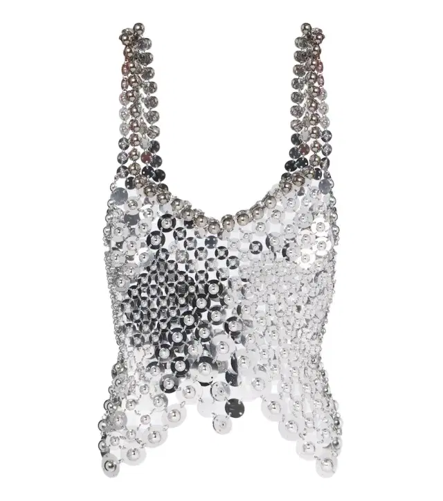 Rabanne Chainmail embellished top