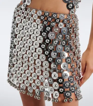 Rabanne Chainmail embellished miniskirt | Thumbnail 3