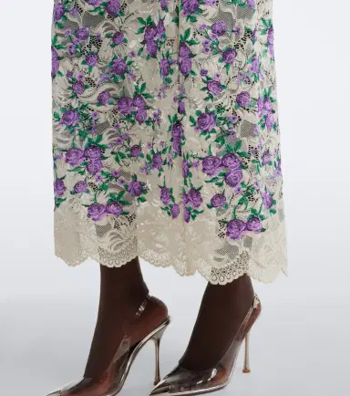 Rabanne Floral lace maxi dress | Thumbnail 3