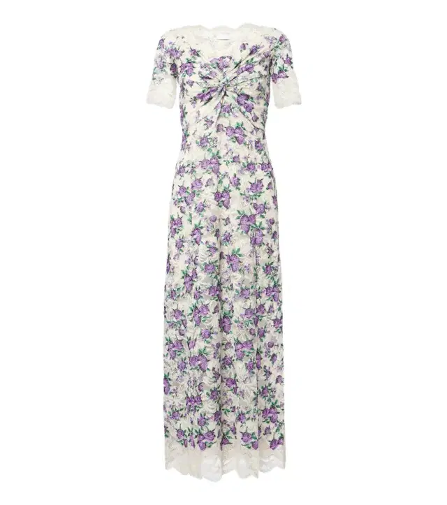 Rabanne Floral lace maxi dress