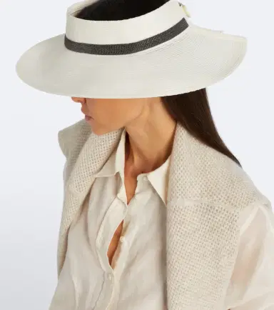 Brunello Cucinelli Monili visor | Thumbnail 4 Brunello Cucinelli Monili visor | Thumbnail 4