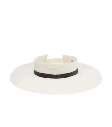 Brunello Cucinelli Monili visor | Thumbnail 1 Brunello Cucinelli Monili visor | Thumbnail 1