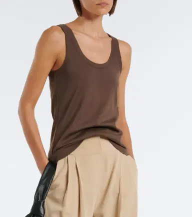 Lemaire RIbbed-knit cotton tank top | Thumbnail 4