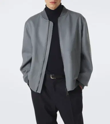 Brioni Wool and cashmere bomber jacket | Thumbnail 5