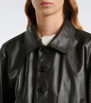 Lemaire Leather blouson jacket | Thumbnail 4 Lemaire Leather blouson jacket | Thumbnail 4