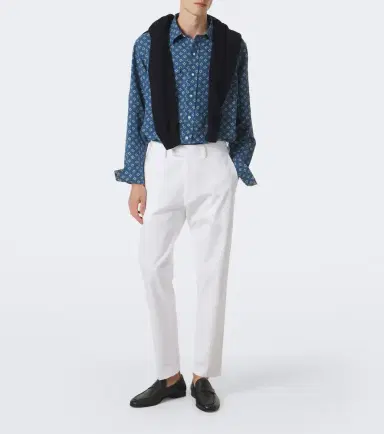 Ralph Lauren Purple Label Printed linen and silk shirt | Thumbnail 3