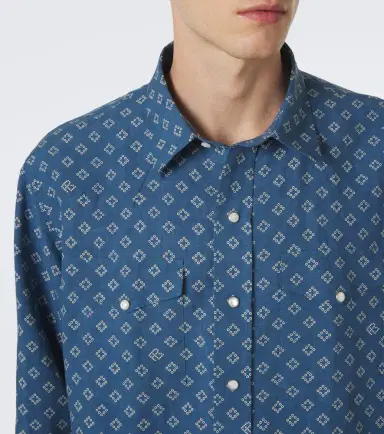 Ralph Lauren Purple Label Printed linen and silk shirt | Thumbnail 5