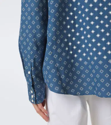 Ralph Lauren Purple Label Printed linen and silk shirt | Thumbnail 6
